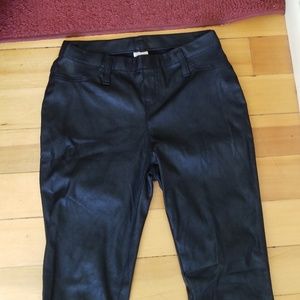 Faux suede pants
